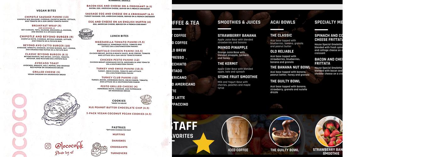 LOCOCO Menu