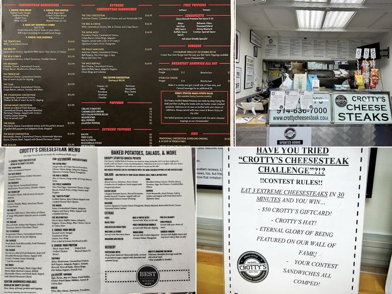 Crotty's Cheesesteaks Menu