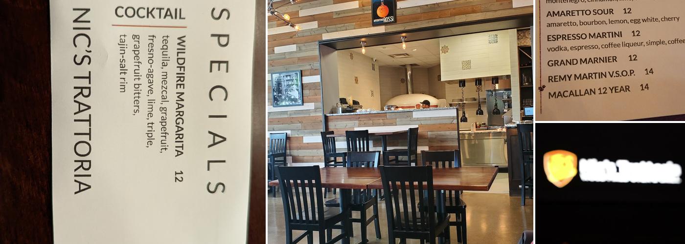 Nic's Trattoria Menu