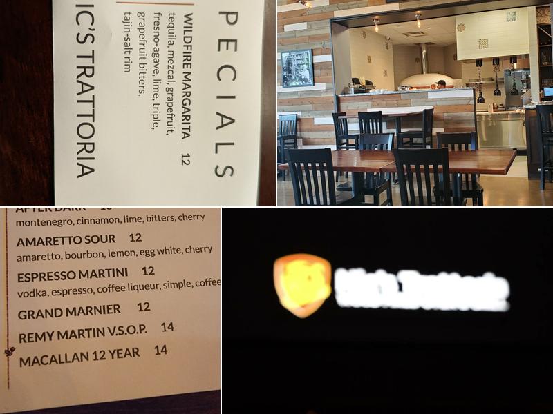 Nic's Trattoria Menu