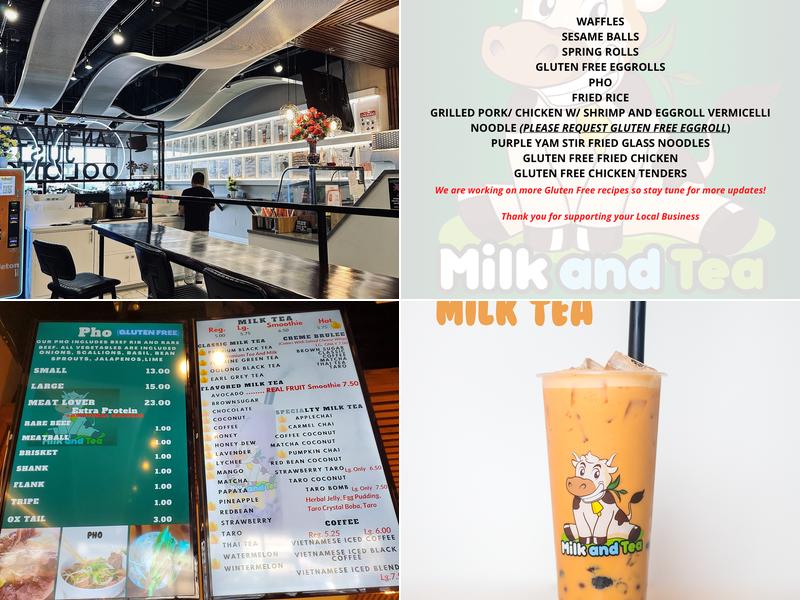 Milk and Tea Menu