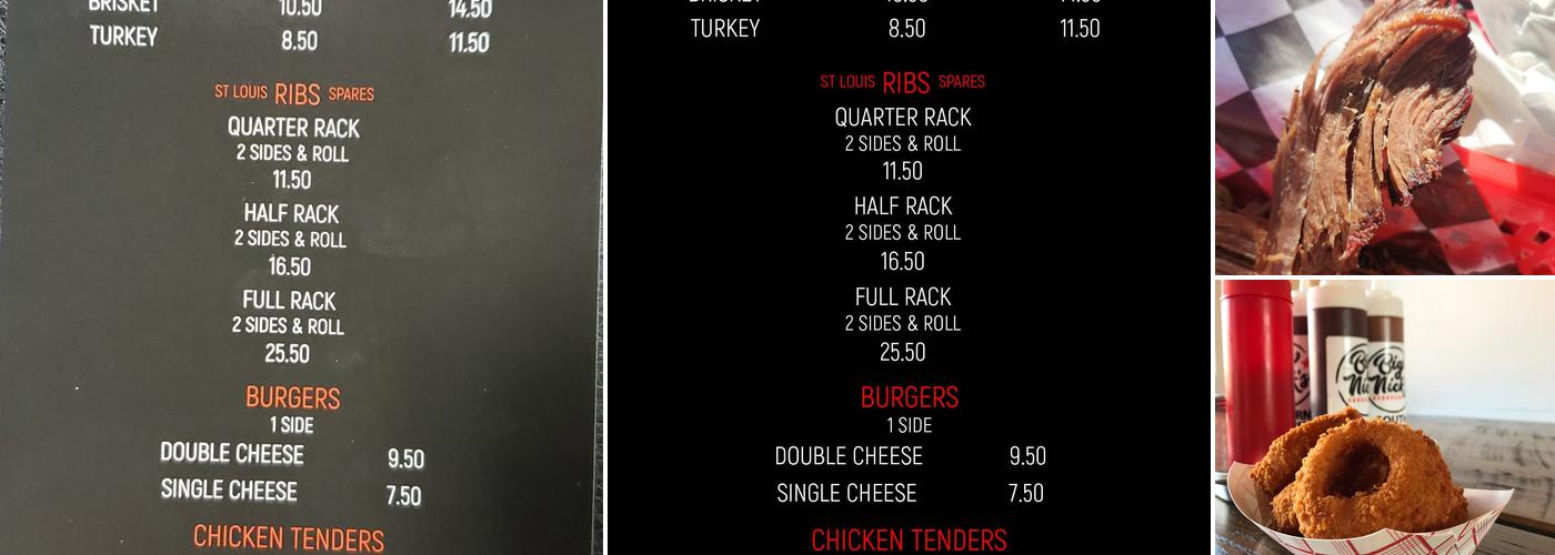 Big Nick's BBQ - Murphy, NC Menu