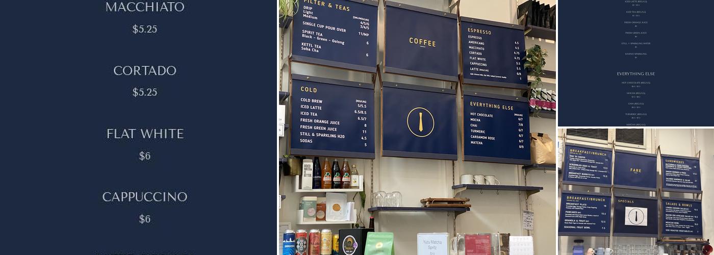 Suited NYC Menu
