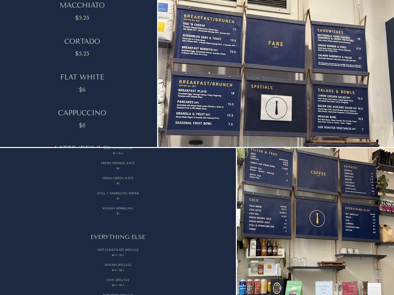 Suited NYC Menu