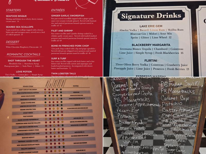 Oliver's Rooftop Menu
