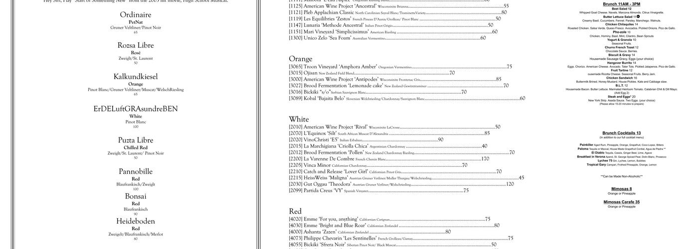 93' Til Menu