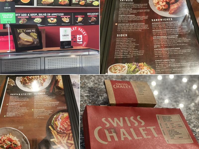 Swiss Chalet Menu