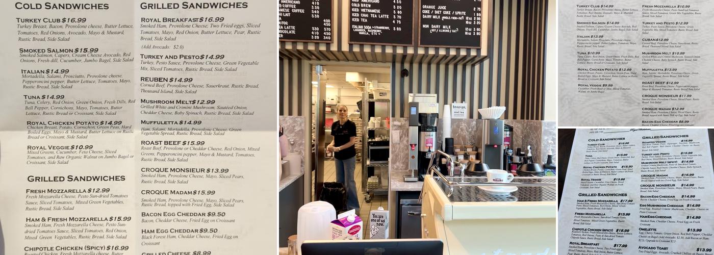 Royal Bakehouse Menu