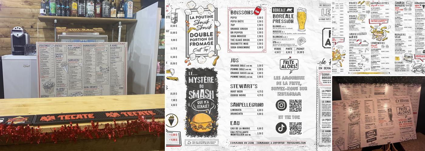 Frite Alors! - St-Laurent Menu