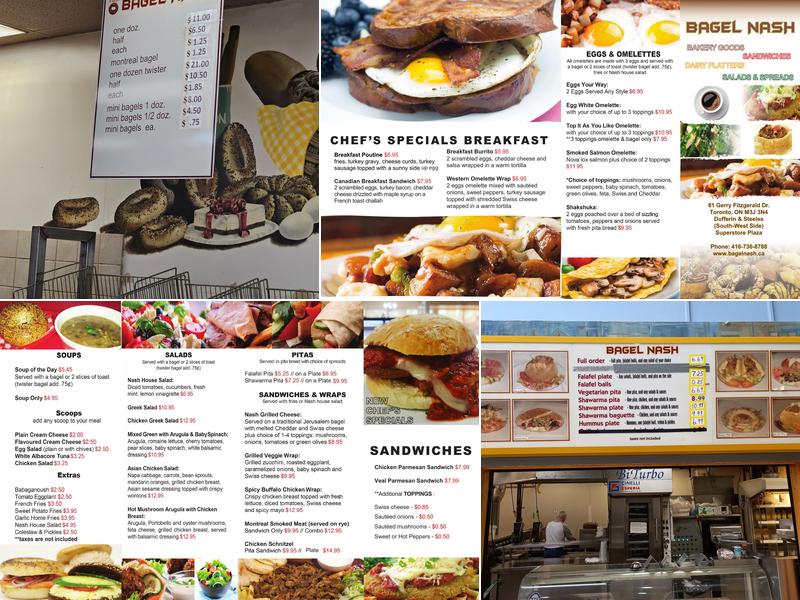 Bagel Nash Menu