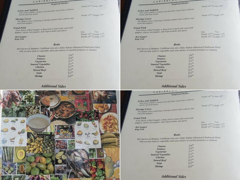 Simone's Caribbean Restaurant Menu