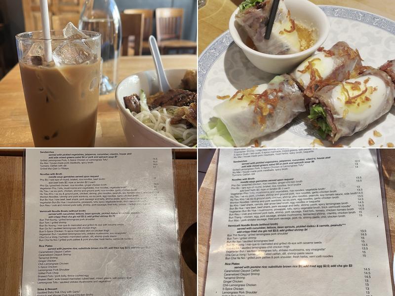 Tín Vietnamese Menu