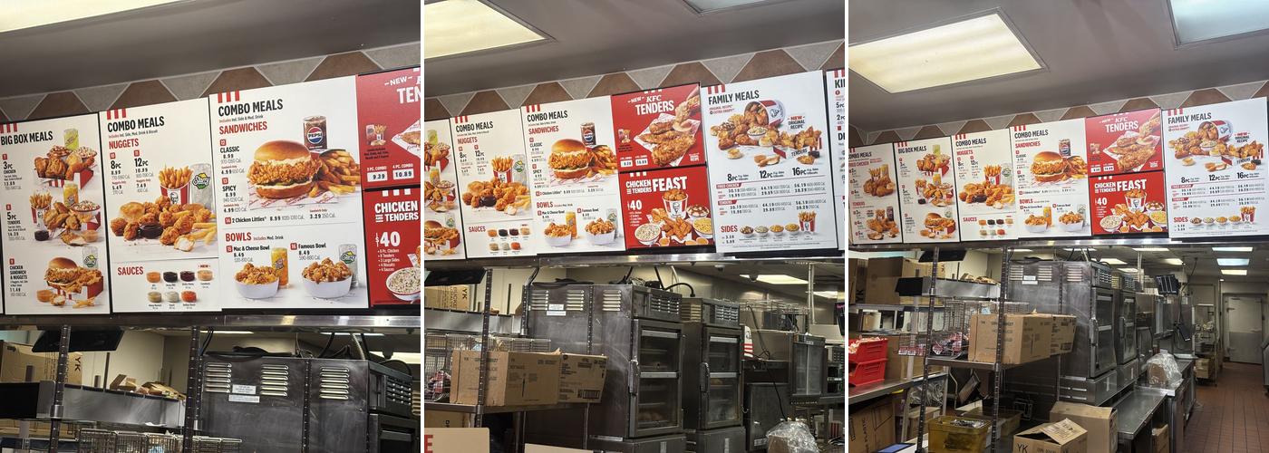 KFC Menu