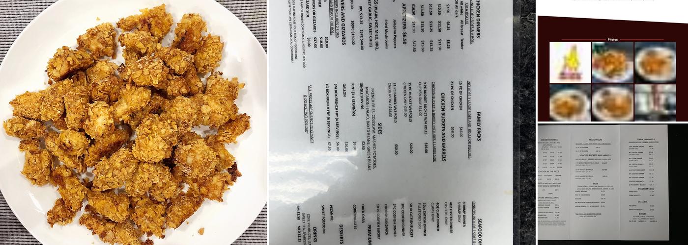 Maryland Fried Chicken of Sebring Menu