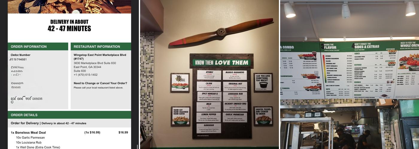 Wingstop Menu
