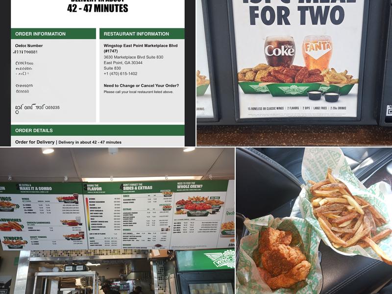 Wingstop Menu