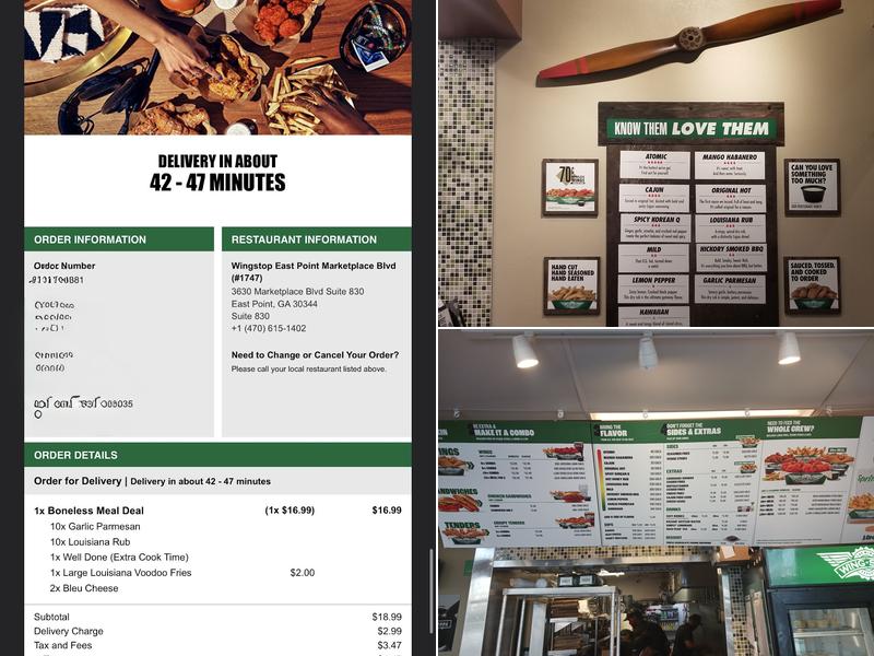 Wingstop Menu