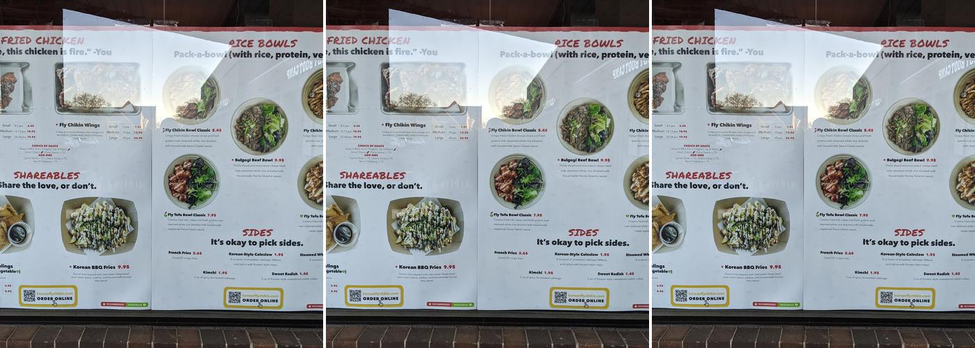 Korean Fly Chikin Menu