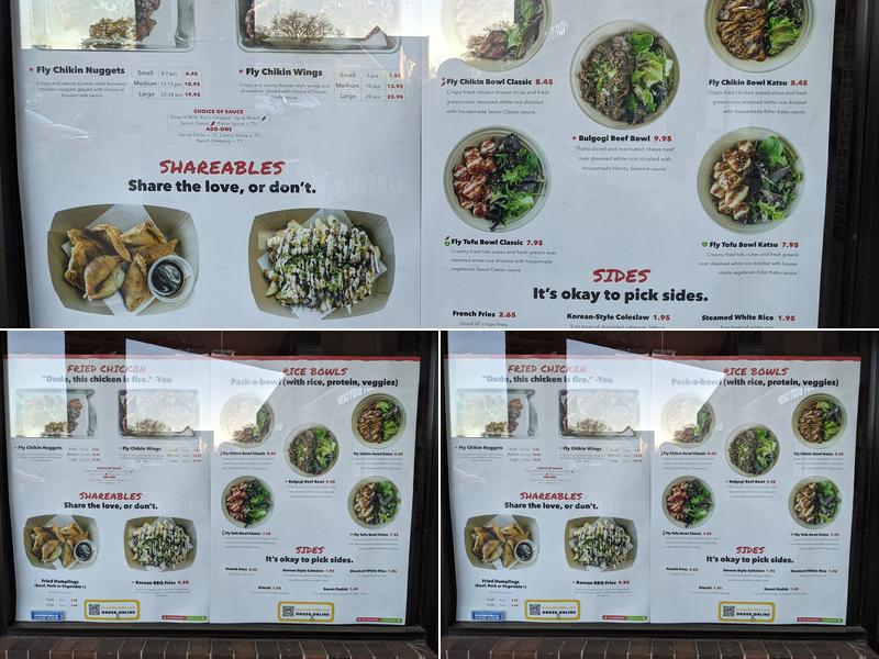 Korean Fly Chikin Menu