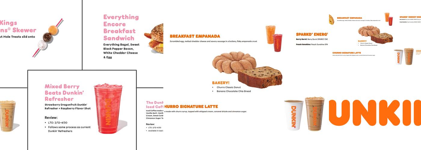 DUNKIN' Menu