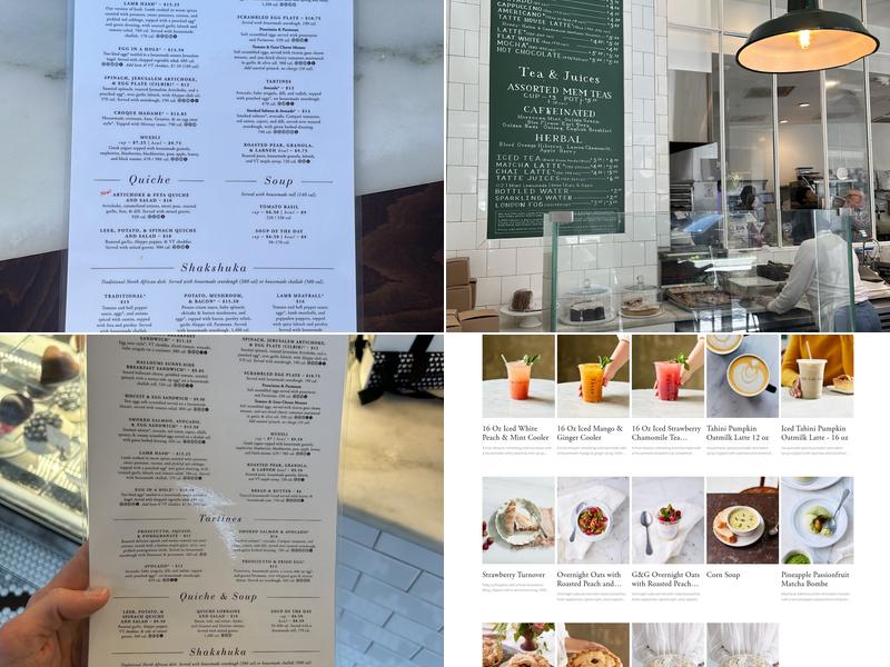 Tatte Bakery & Cafe | Dupont Circle Menu