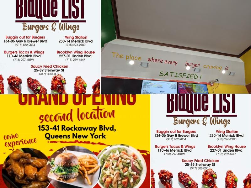 Bugging Out 4 Burgers, Inc. Menu