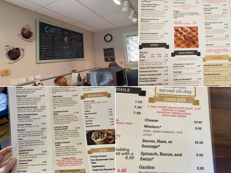 Latitude cafe - Marblehead, OH Menu