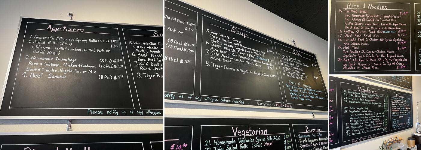 Five Spice Kitchen Menu