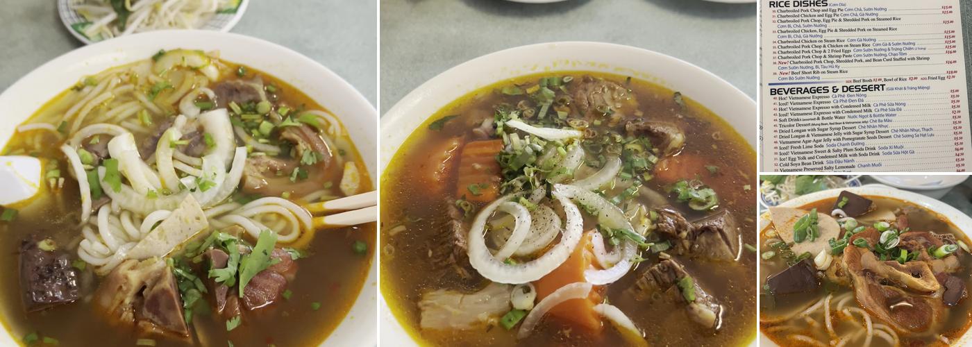 Pho Xuan Noodle House Menu