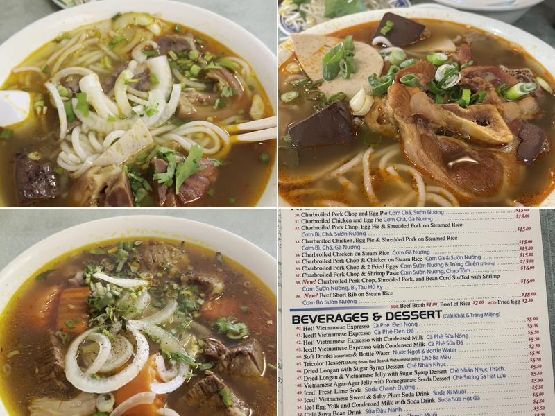 Pho Xuan Noodle House Menu