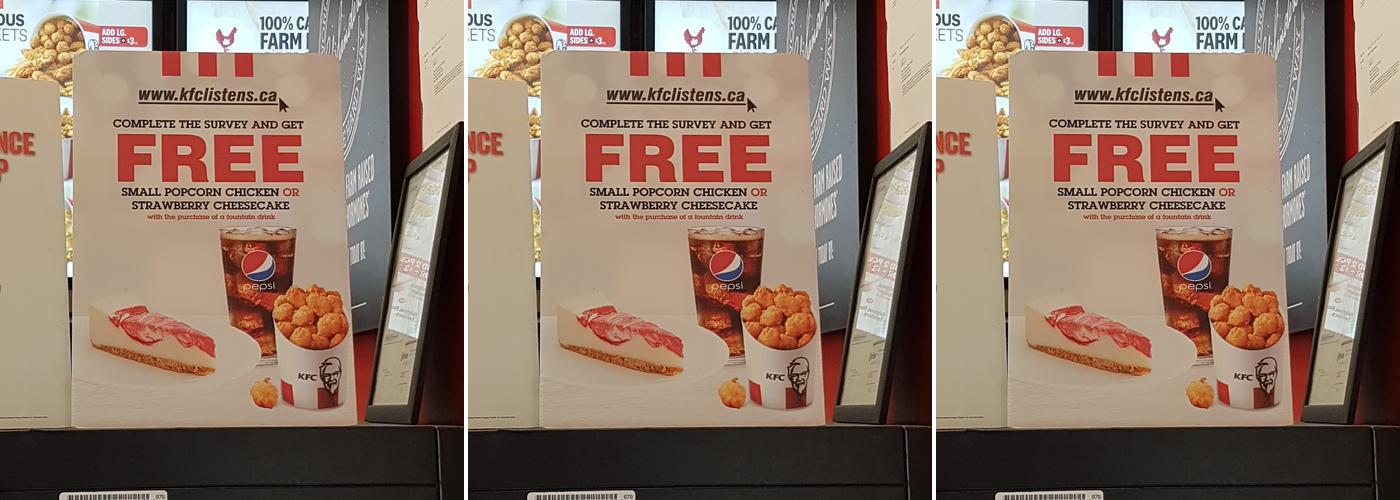 KFC Menu