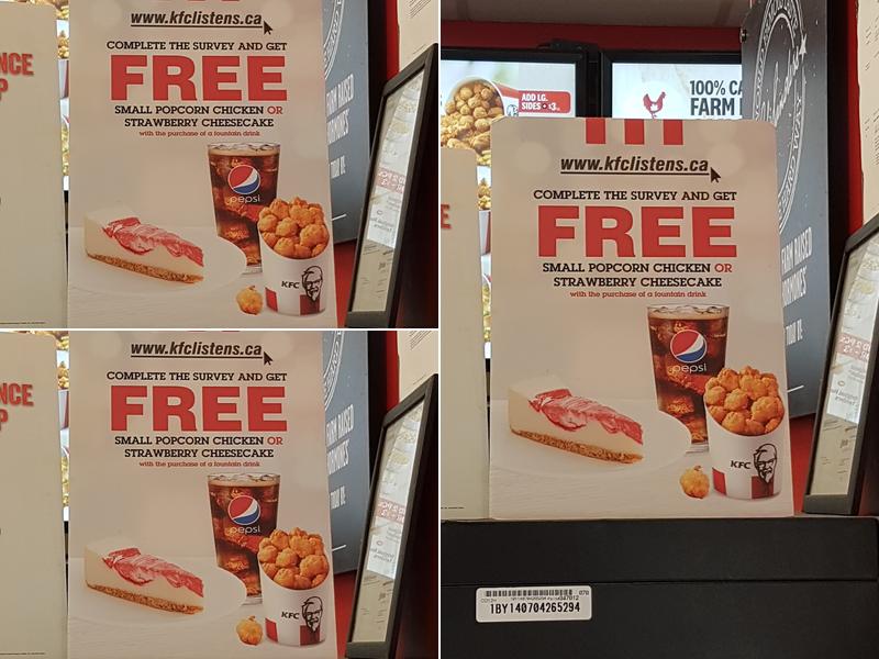 KFC Menu
