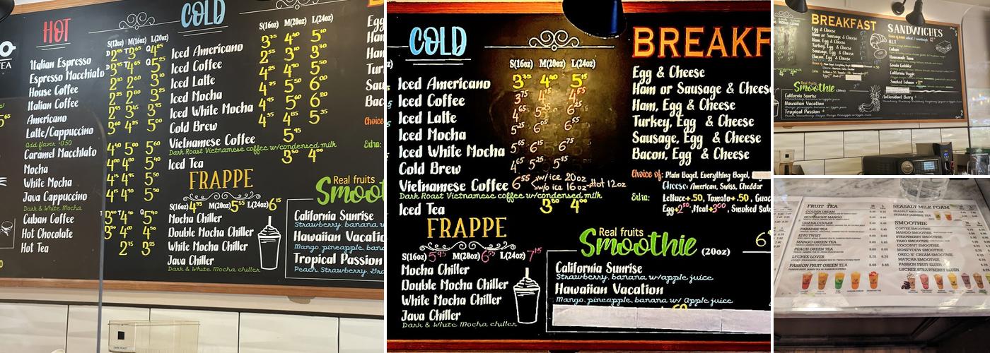 Java Loco Coffee & Bubble Tea - Tysons Station Menu