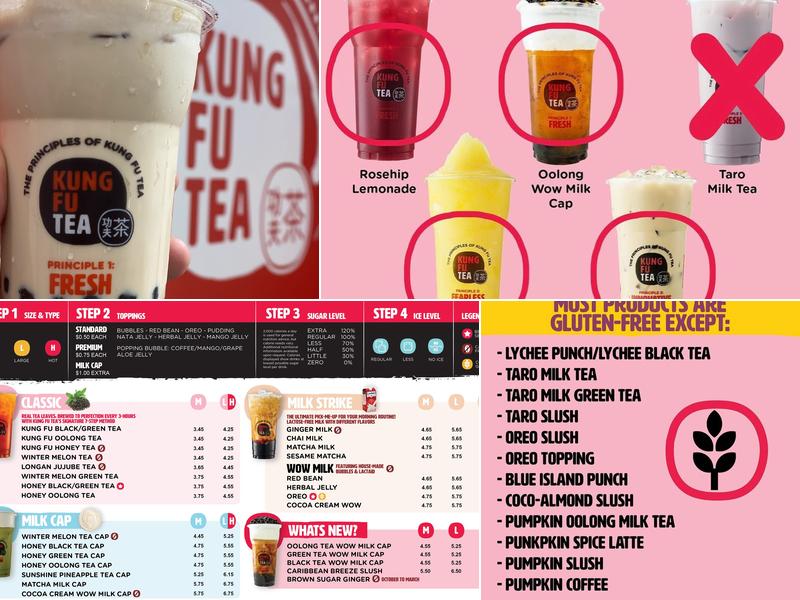 Kung Fu Tea Menu