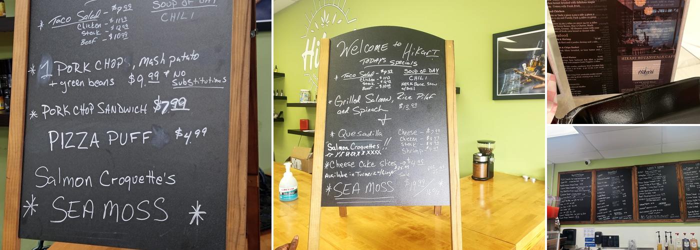 Hikari Botanical Cafe Menu