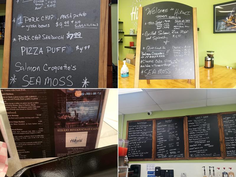 Hikari Botanical Cafe Menu