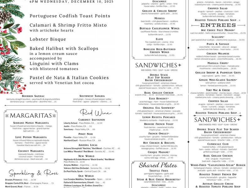 The Clinkscale Menu