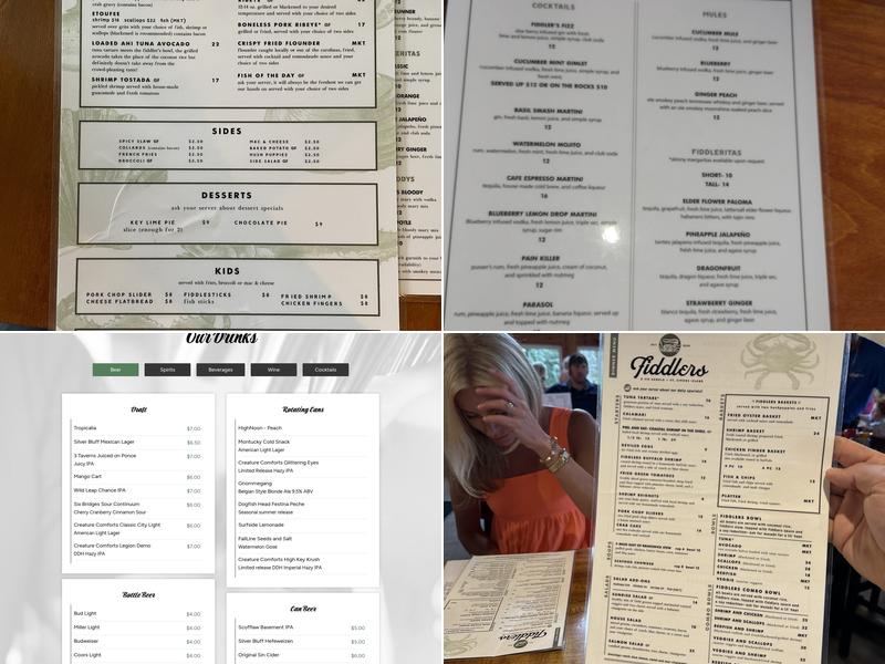 Fiddlers Menu