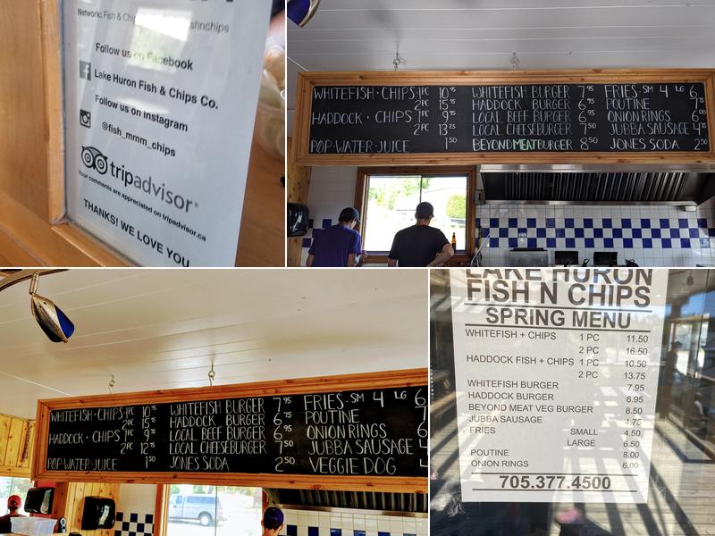 Lake Huron Fish & Chips Menu