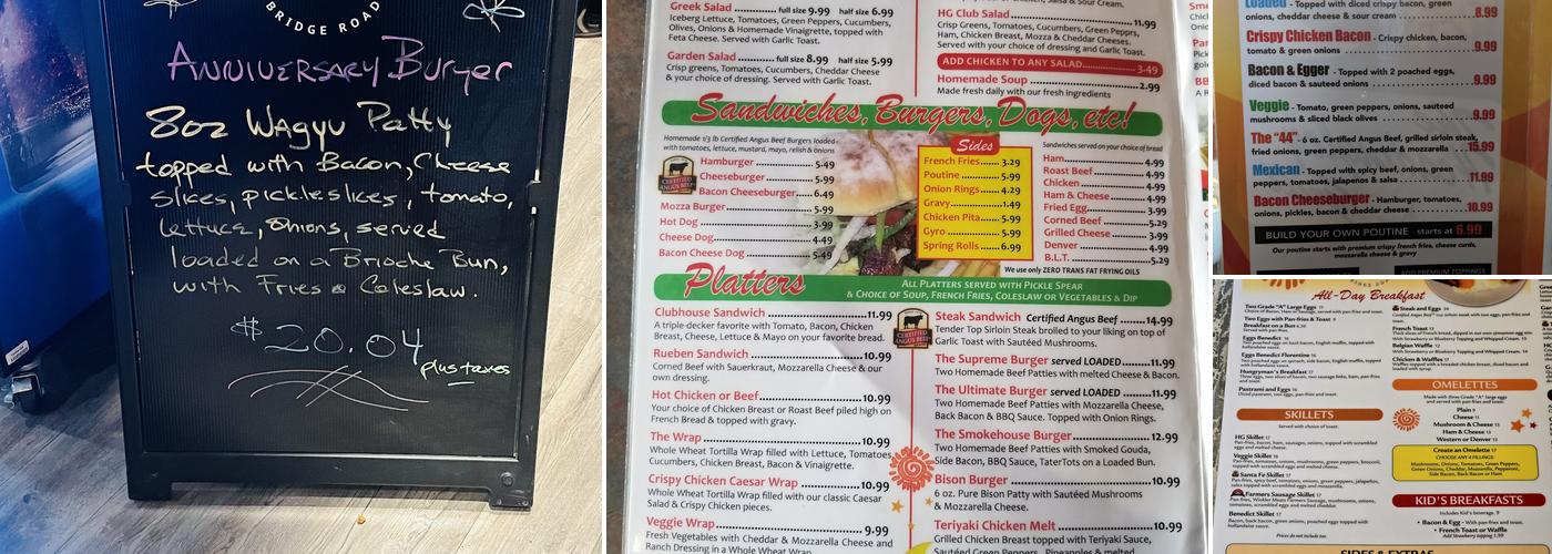 Headingley Grill Restaurant and Catering Menu