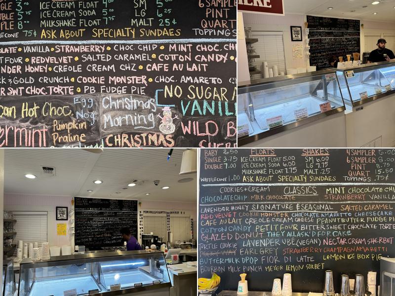 Creole Creamery Menu