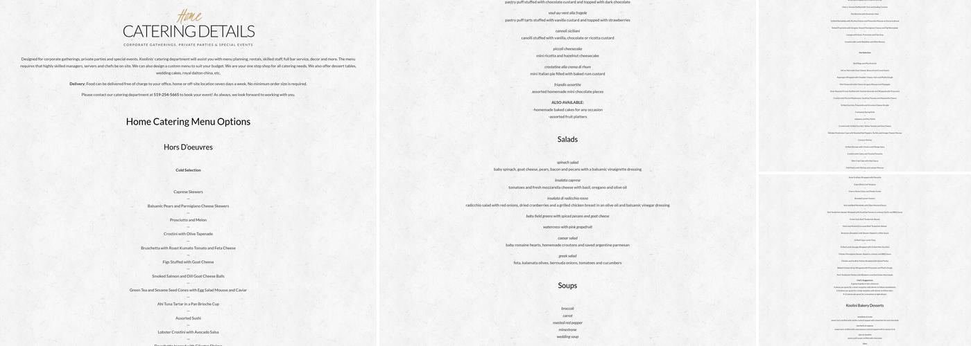 Koolini's Italian Eatery Menu