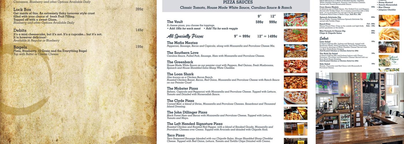 The Fort Loramie Brewing Company Menu
