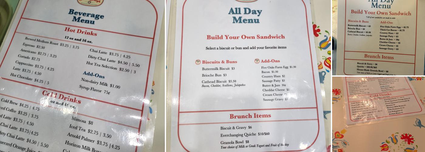 Dulce Dough Donuts & Bakery Menu