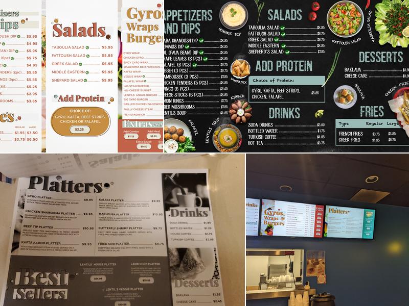 Lentils Mediterranean Grill Menu