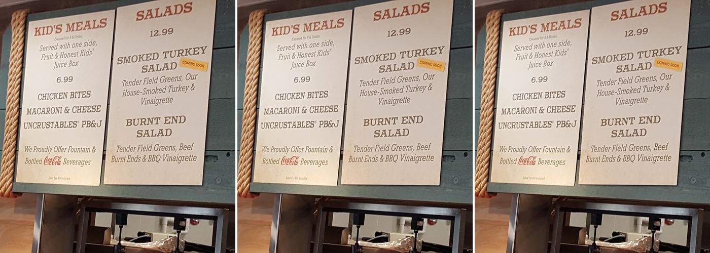 Riverside Ribhouse Menu