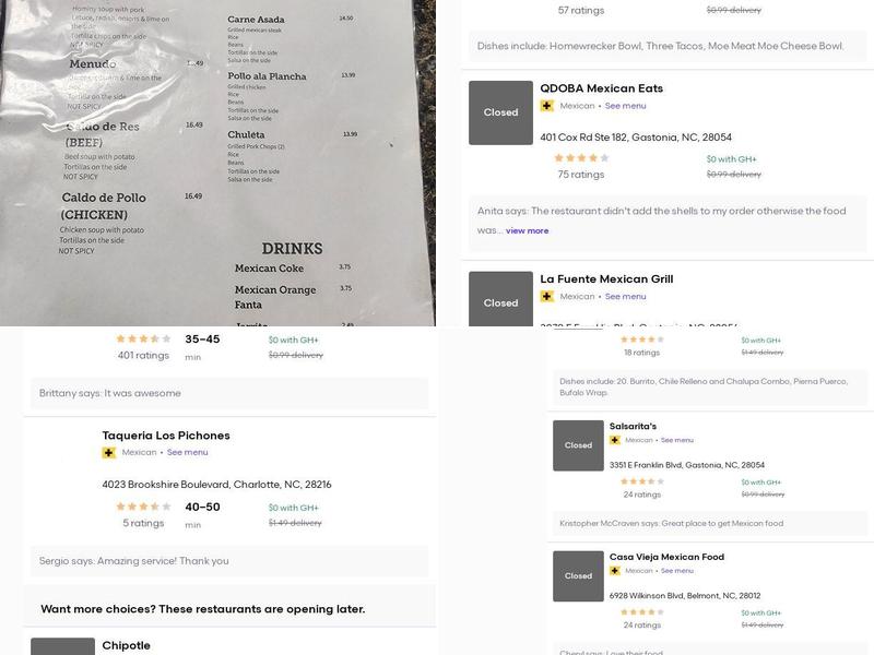 Villa Mexican Grill Menu