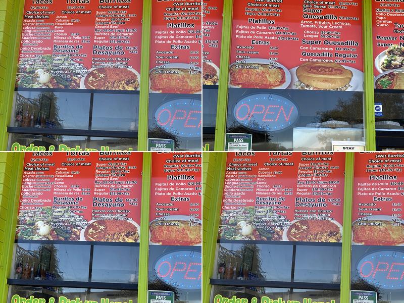 Tacos El Indio Menu