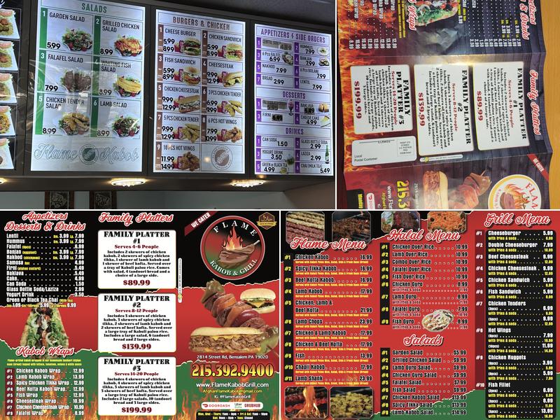 Flame Kabob Menu