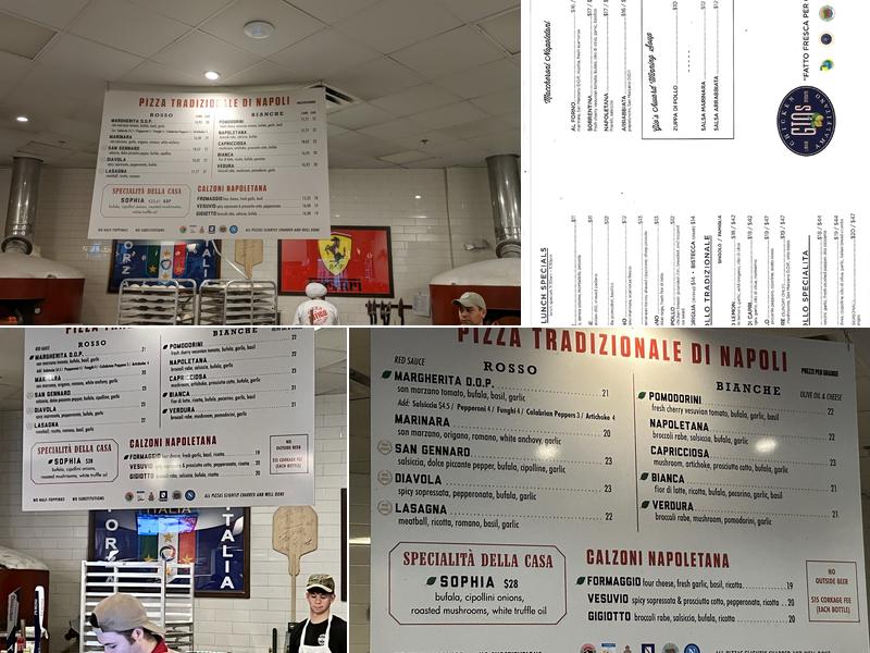 Antico Pizza Napoletana Menu